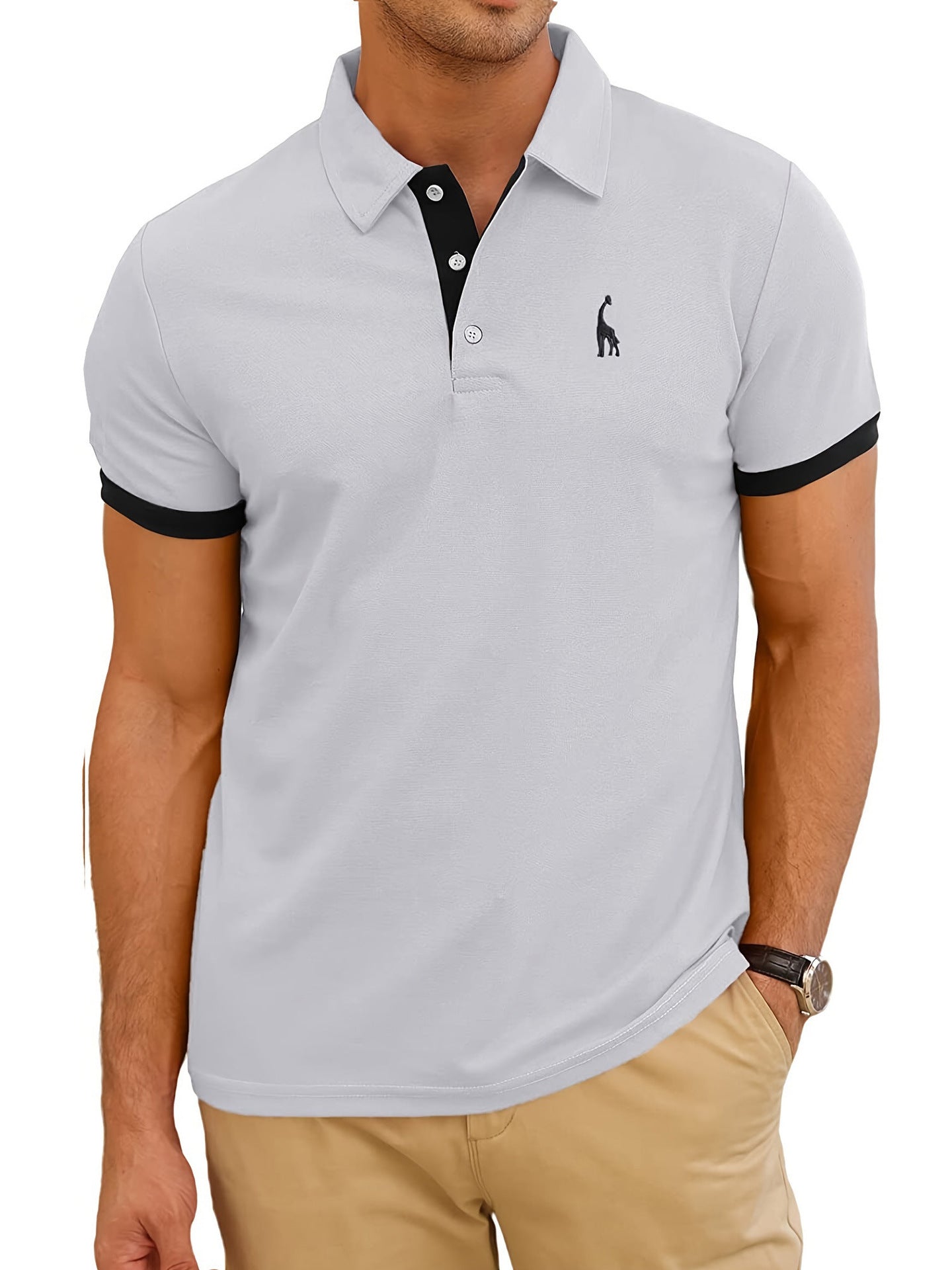 3D Printed Hawaiian Polo Shirt for Men (Short Sleeve)