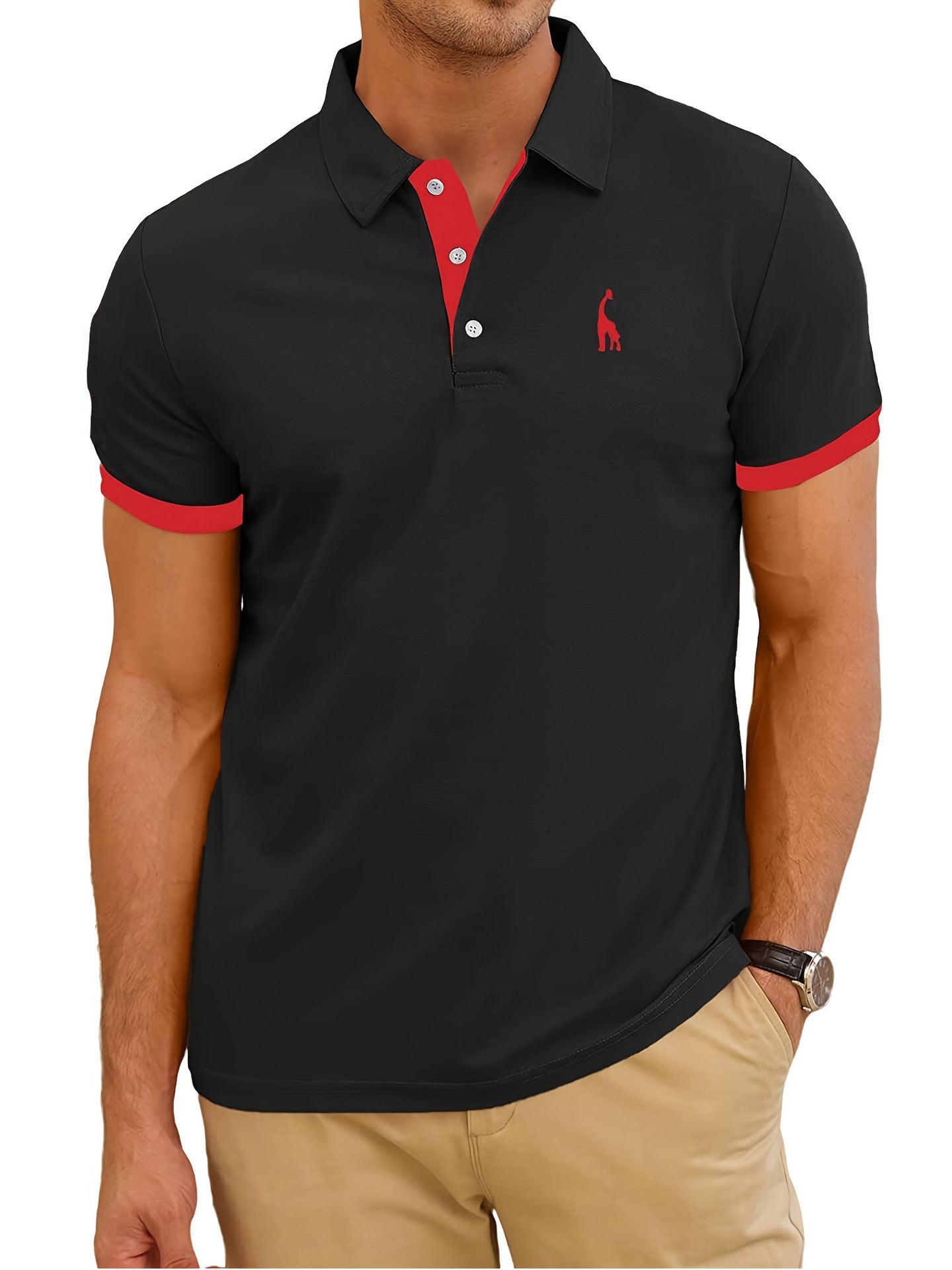 3D Printed Hawaiian Polo Shirt for Men (Short Sleeve)