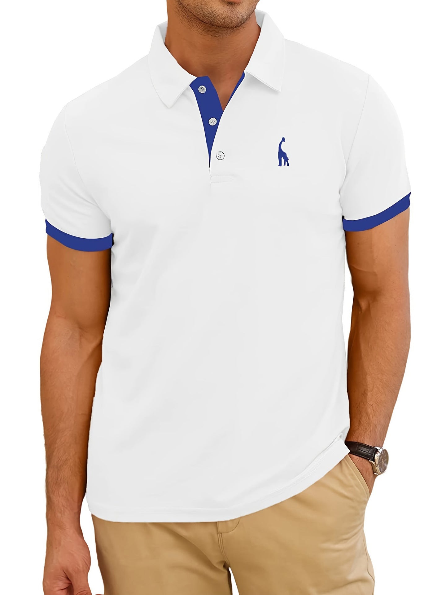 3D Printed Hawaiian Polo Shirt for Men (Short Sleeve)