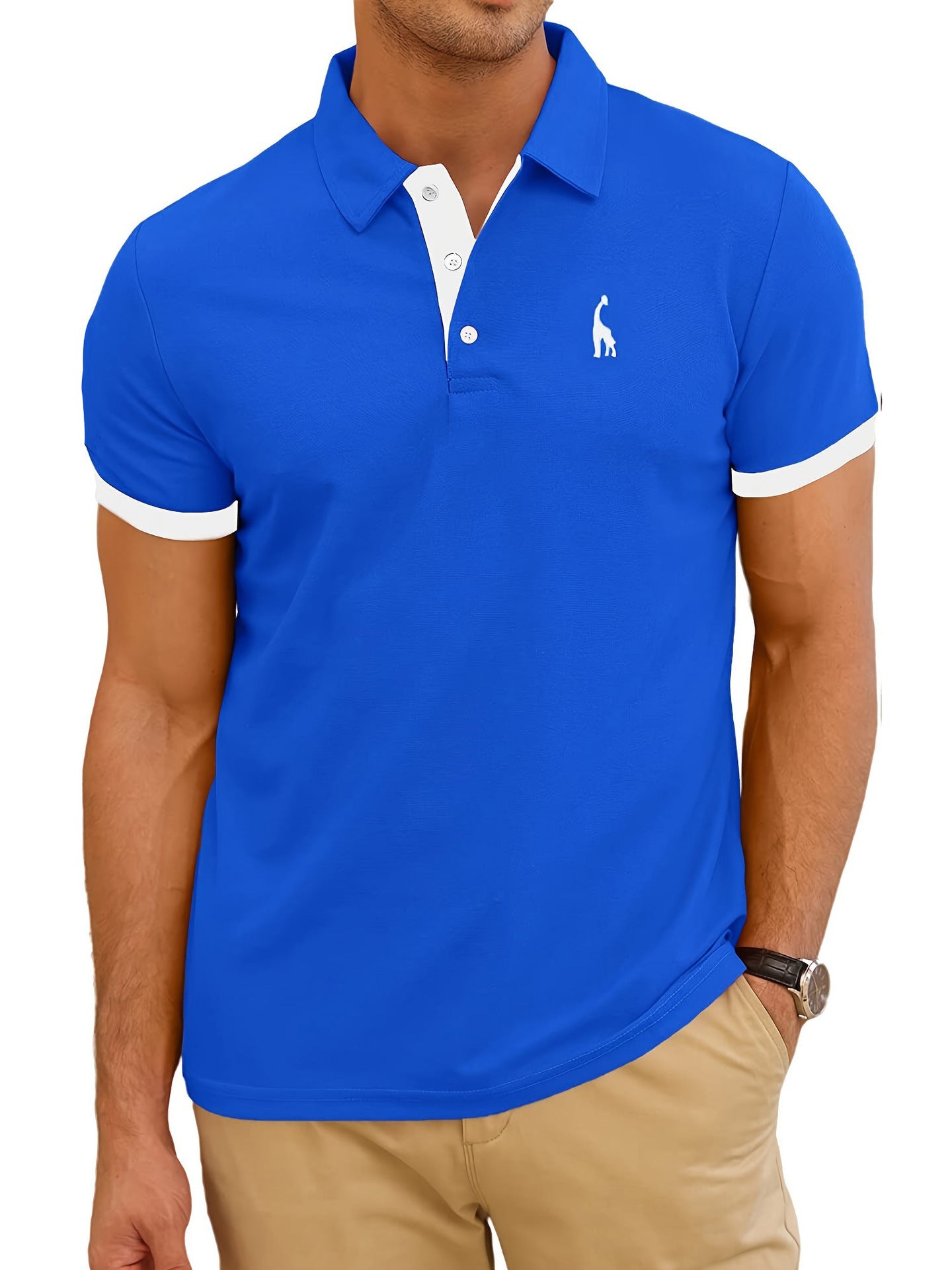 3D Printed Hawaiian Polo Shirt for Men (Short Sleeve)