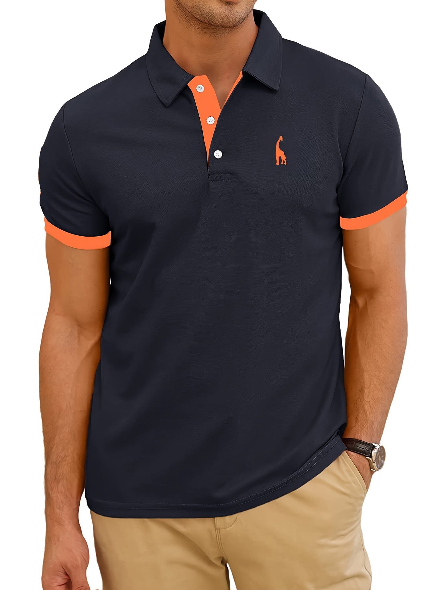 3D Printed Hawaiian Polo Shirt for Men (Short Sleeve)
